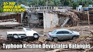 Typhoon Kristine Strikes Batangas Landslide Claims Lives Bridge Collapse Adds to Tragedy [upl. by Hyacinth]