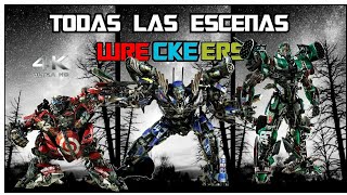 Transformers Saga Todas Las Escenas De Los WRECKERS  HD Latino [upl. by Malissia684]