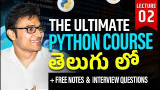 The Ultimate Python Course  L2  Running your first Python Program  Ravindrababu Ravula [upl. by Allehc574]