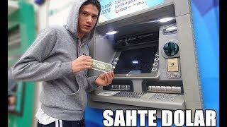 ATMYE SAHTE DOLAR YÜKLEMEK ATM BOZULDU [upl. by Auhsuj154]