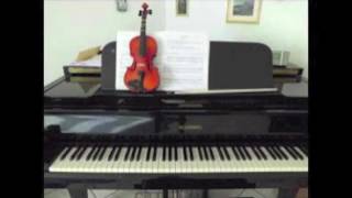 Rieding Op 20 Libellentanz BPM 168 ViolinPiano G Dingler [upl. by Sivram]