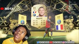 iShowSpeed Pack Mbappe On FIFA 22 [upl. by Dnalrah]