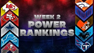 NFL Week 2 Power Rankings [upl. by Gaudet]