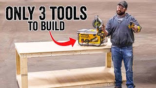 EASY Beginner Basic Tool Workbench Build [upl. by Ailadi]