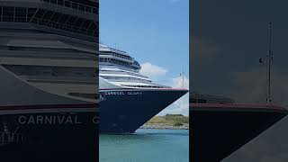 Carnival Glory sails away from Port Canaveral shorts cruiseships carnivalglory [upl. by Fredek730]