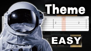 Interstellar  Main Theme Hans Zimmer  EASY Guitar tutorial TAB AND CHORDS [upl. by Idalia]