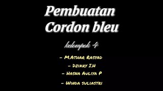 Proses pembuatan cordon bleu amp review guru [upl. by Nymzaj]