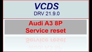 Audi A3 8P  Service zurücksetzen  SRI reset  VCDS [upl. by Wales]