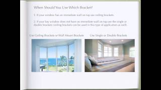 How To Install Bay Window Curtain Rods [upl. by Einahteb]