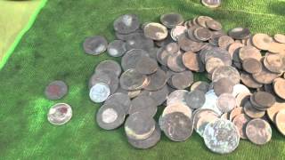 Ⓜ️Cleaning beach coins part one 1 [upl. by Servetnick338]