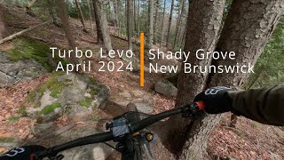 First Turbo Levo Ride of 2024  Shady Grove  New Brunswick Canada [upl. by Ecienaj9]