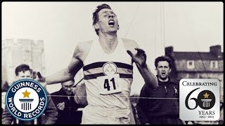 First SubFour Minute Mile  Sir Roger Bannister  Guinness World Records 60th Anniversary [upl. by Nivaj]