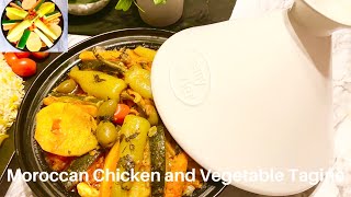 Moroccan Chicken and Vegetable Tagine  Simple Moroccan Chicken Tagine [upl. by Litt467]