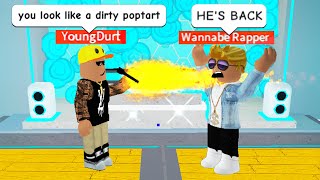 RAP BATTLING as a ROBLOX RAP GOD [upl. by Glinys]