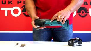 Makita 18V LXT DTM51Z Quick Release Cordless MultiTool  UK Planet Tools [upl. by Ehsrop]