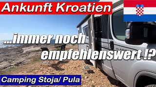 Ankunft Kroatien  Camping Stoja  noch empfehlenswert  ein Platz für große Wohnmobile  Pula [upl. by Johannes]