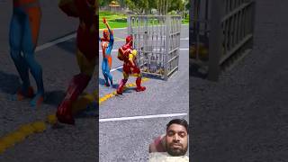 SpiderMan aur Iron Man bachaya baby ki jaan shorts spiderman ironman [upl. by Jeffy]