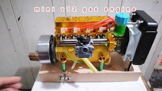 mini v12 gasoline engine  smallest engine autorepairpoint [upl. by Teriann]