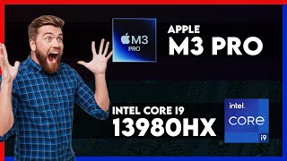 Apple M3 Pro vs Intel Core i9 13980HX Comparison [upl. by Nosliw995]