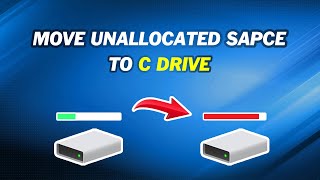 Move Unallocated Space to the C drive｜Extend Your C Drive Space 3 Methods [upl. by Noyrb]