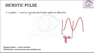 Lec 3 Dicrotic pulse  Cardiology [upl. by Aliakim]