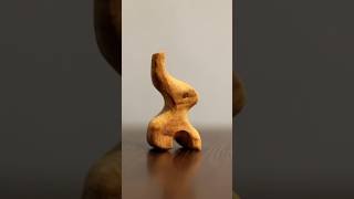 A Piece of Nature Creating Small Wooden Sculptures 🍃🪵 wood diy woodcarving handmade shorts [upl. by Adierf732]