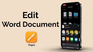 How to Edit Word Documents on iPhone for Free [upl. by Berlinda]