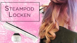 How to LOCKEN MIT STEAMPOD  clickampcare amp LOréal Professionnel [upl. by Alrad]