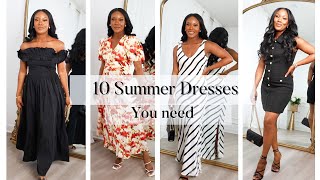 Top 10 Summer Dresses You Cant Miss  May 2024 [upl. by Tiat]