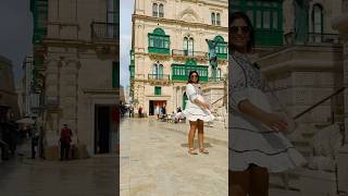 Wait for an amazing travel transition  Indian 🇮🇳 family in Valletta Malta 🇲🇹  travel shorts [upl. by Vonny]