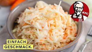 KFC Coleslaw Rezept  Amerikanischer Krautsalat [upl. by Ahsaetal418]