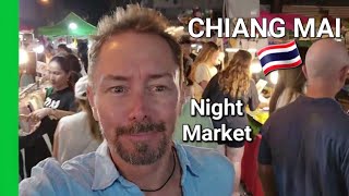 CHIANG MAI 10122023 mercato notturno  night market THAILANDIA 🇹🇭 [upl. by Sayer]