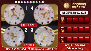 Hongkong Lotto Live December 02 2024  Lotto Live [upl. by Yrneh]