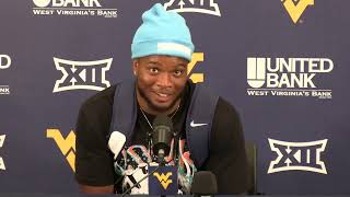 WVU Football CJ Donaldson Albany Postgame  Sep 7 2024 [upl. by Bertle756]