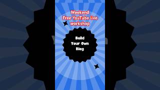 YouTube Live Series on Creating amp Launching Your Personal Blog for Beginners  Free Launching web [upl. by Tammy]