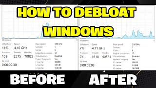 How to Debloat Windows 11 in 2024 [upl. by Garvey]