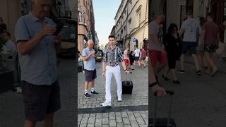 Moonwalk but You are a tourist in Krakow dance [upl. by Hanzelin]