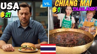 America CANT Compete with Thailands Food SHOCKING Prices in USA [upl. by Aicen]