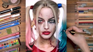 Drawing Harley Quinn  drawholic [upl. by Earlene]