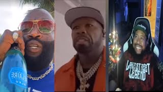 Who would you rather be Akademiks on 50 cent taking jabs at Rick Ross album sales amp Ross response [upl. by Kursh]