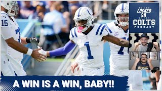 Indianapolis Colts WIN Ugly Against Tennessee Titans as Michael Pittman Jr Shines Late [upl. by Mccord782]