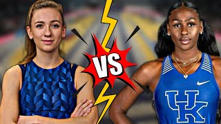 Femke Bol vs Alexis Holmes  World Indoor Championships 2024 [upl. by Lleddaw138]