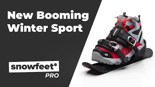 Snowfeet PRO  New Booming Winter Sport [upl. by Yauqram763]