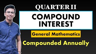 COMPOUND INTEREST Compounded Annually  Maturity Value Principal Interest Rate Time  Gen Math [upl. by Yauqram98]