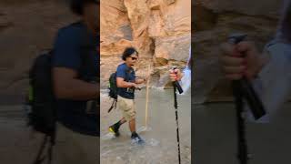 Exploring Zion’s Narrows A Scenic Hike adventuretravel to zionnationalpark water hiking [upl. by Pitarys]