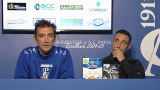 Conferenza Stampa  Solbiatese vs AC Pavia [upl. by Robina]