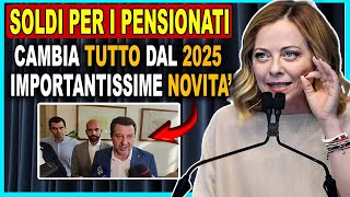 🚨 TUTTE LE PENSIONI CAMBIERANNO DAL 2025  NUOVI AUMENTI DI 279€ 💰 DATE DI PAGAMENTO [upl. by Bostow435]