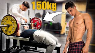 150kg EN PRESS DE BANCA  VLOG [upl. by Astor98]