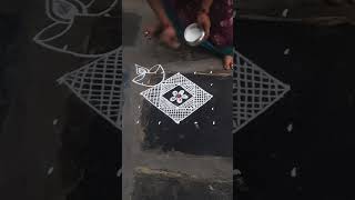 55dots simple daily muggulu Kartheeka masam special deepam muggulu [upl. by Hannus313]