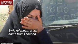 Syria refugees return home from Lebanon [upl. by Serle]